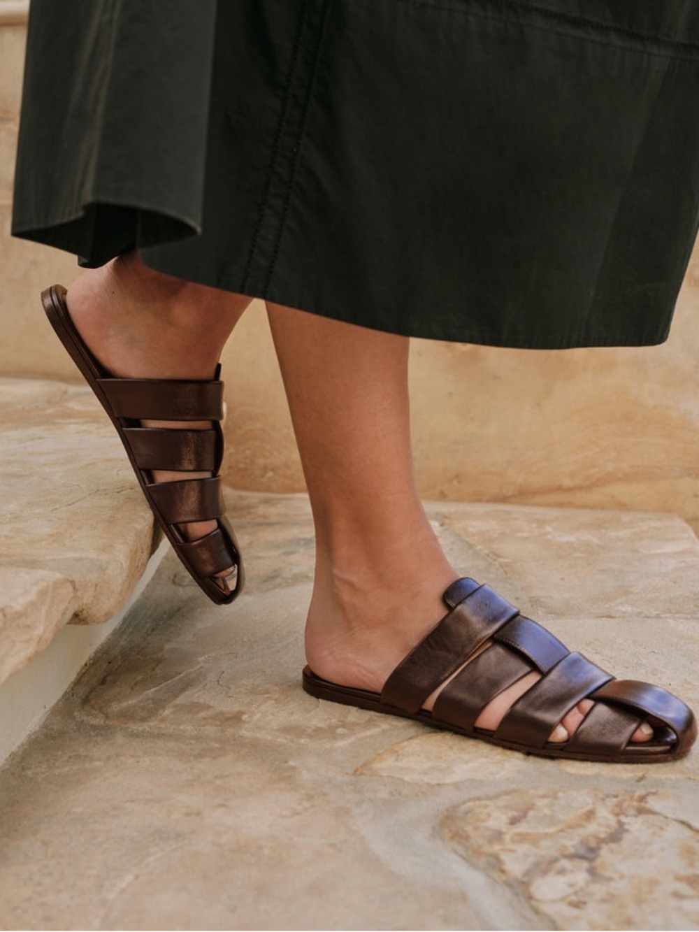 Jenni Kayne Leather Camilla Mule 37